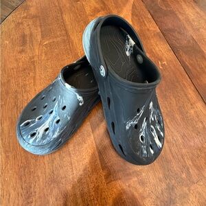CROCS Black and White Kids Sandals